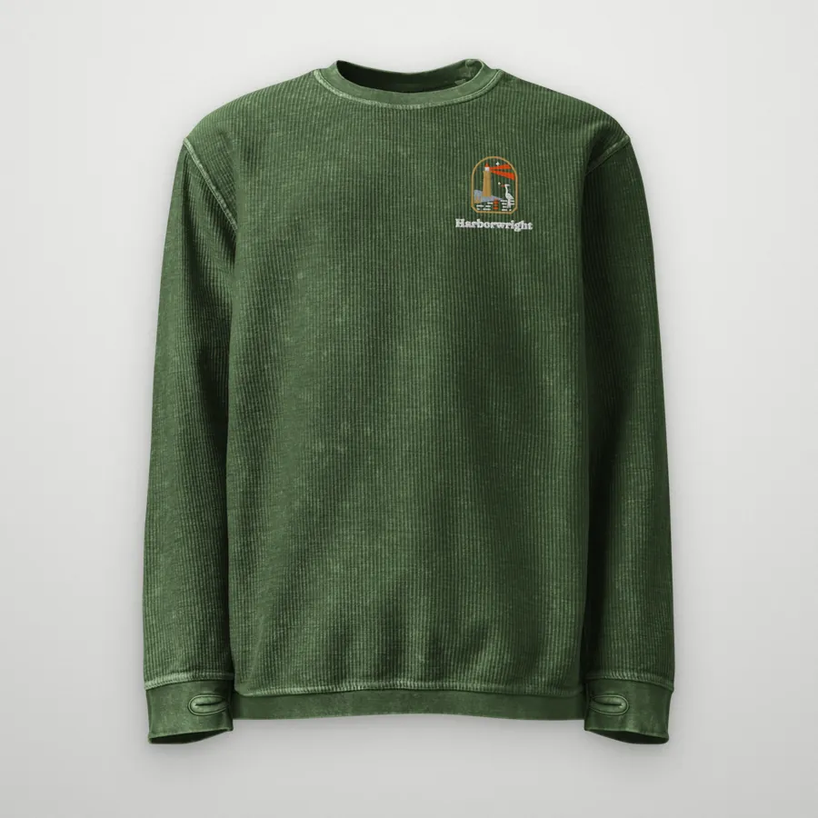 Harborwright corduroy crewneck