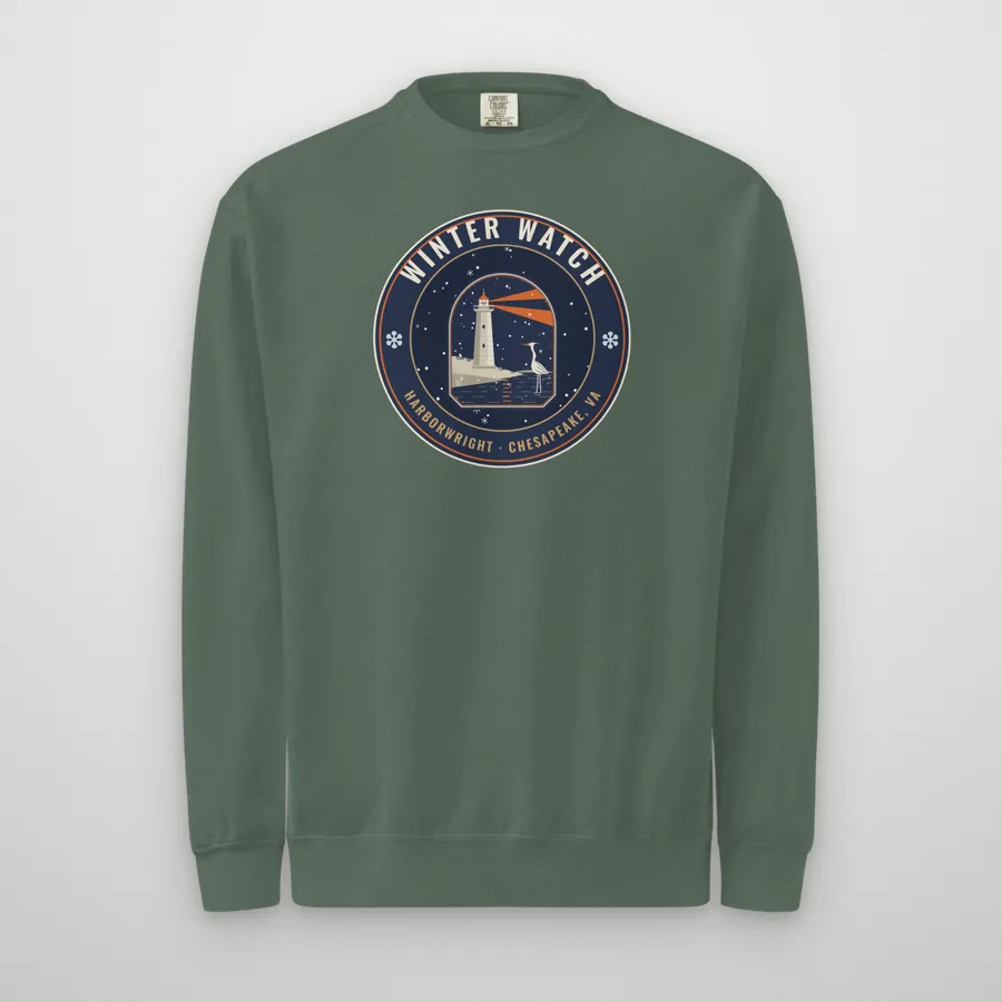 Harborwright garment-dyed crewneck